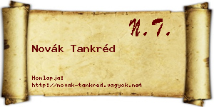 Novák Tankréd névjegykártya